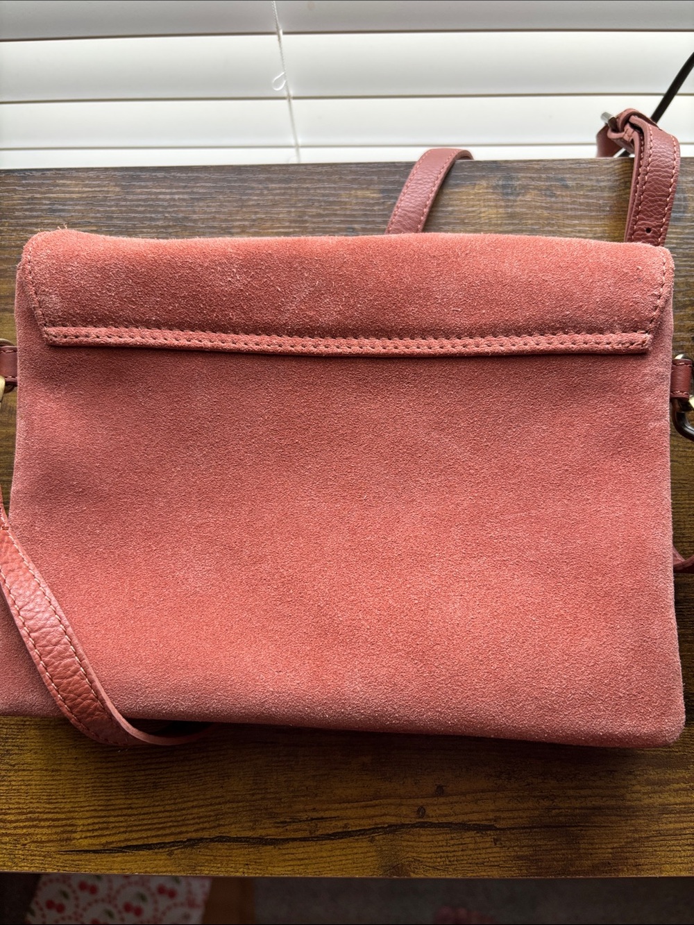 T.J.Maxx Rust Suede Crossbody Bag - Picture 5 of 11